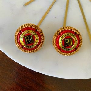 Vintage Perrier Jouët Epernay earrings